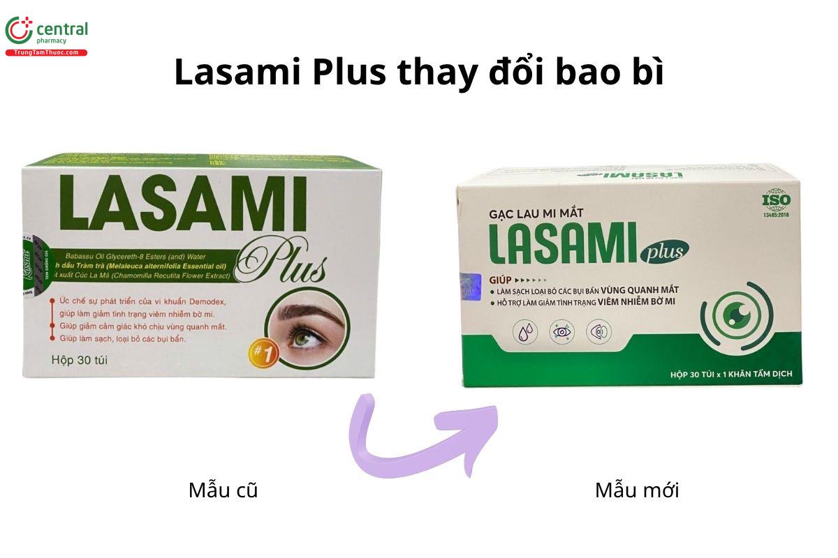 Lasami Plus thay đổi bao bì
