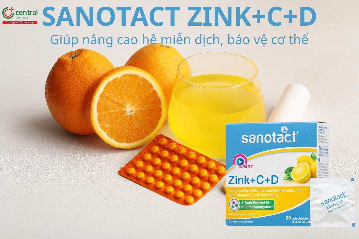 SANOTACT ZINK+C+D giúp nâng cao hệ miễn dịch, bảo vệ cơ thể
