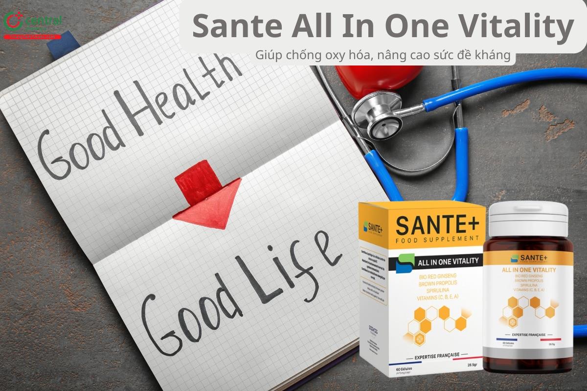 Sante All In One Vitality chống oxy hóa, nâng cao sức đề kháng