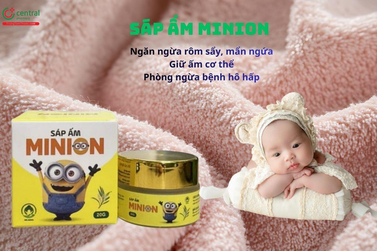 Sáp Ấm Minion giảm rôm sẩy, mẩn ngứa, giữ ấm cơ thể cho bé