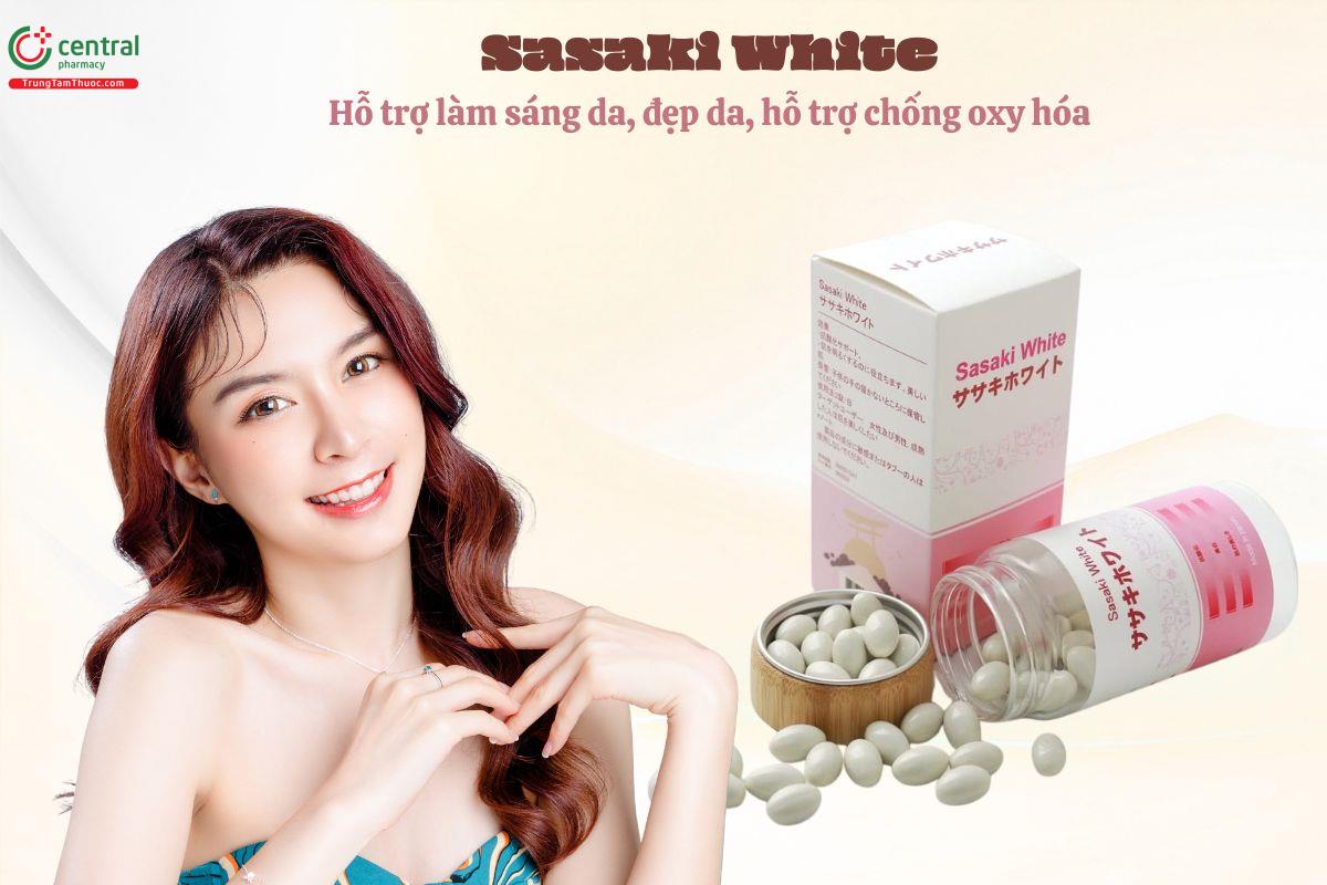 Sasaki White làm giảm nếp nhăn, nám, giúp da trắng mịn, tươi sáng