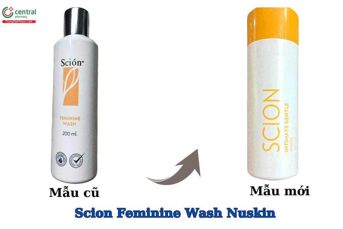 Mẫu cũ - mẫu mới của Scion Intimate Gentle Wash 