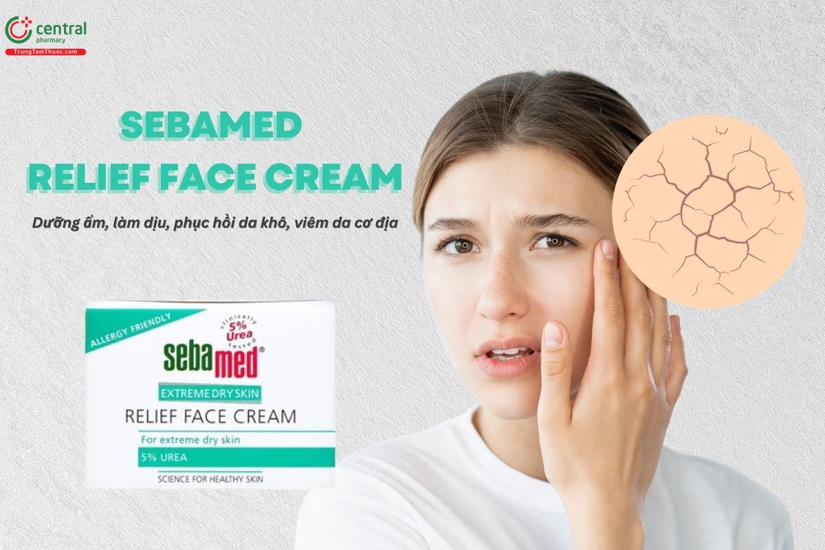 Kem Sebamed Extreme Dry Skin Relief Face Cream 5% dưỡng ẩm, làm dịu, phục hồi da khô, viêm da cơ địa (50ml)