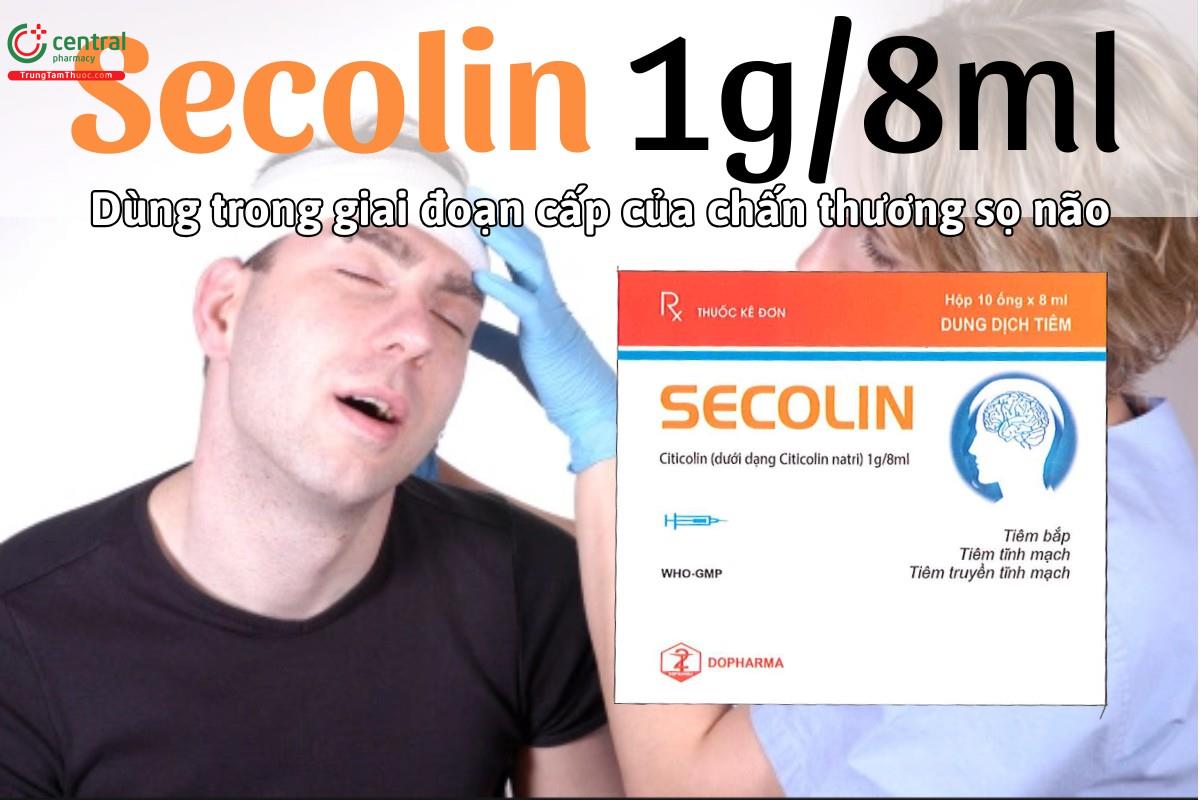 Thuốc Secolin 1g/8ml được dùng trong giai đoạn cấp của chấn thương sọ não