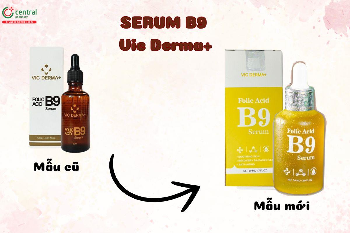 Serum B9 Vic Derma mẫu mới - mẫu cũ