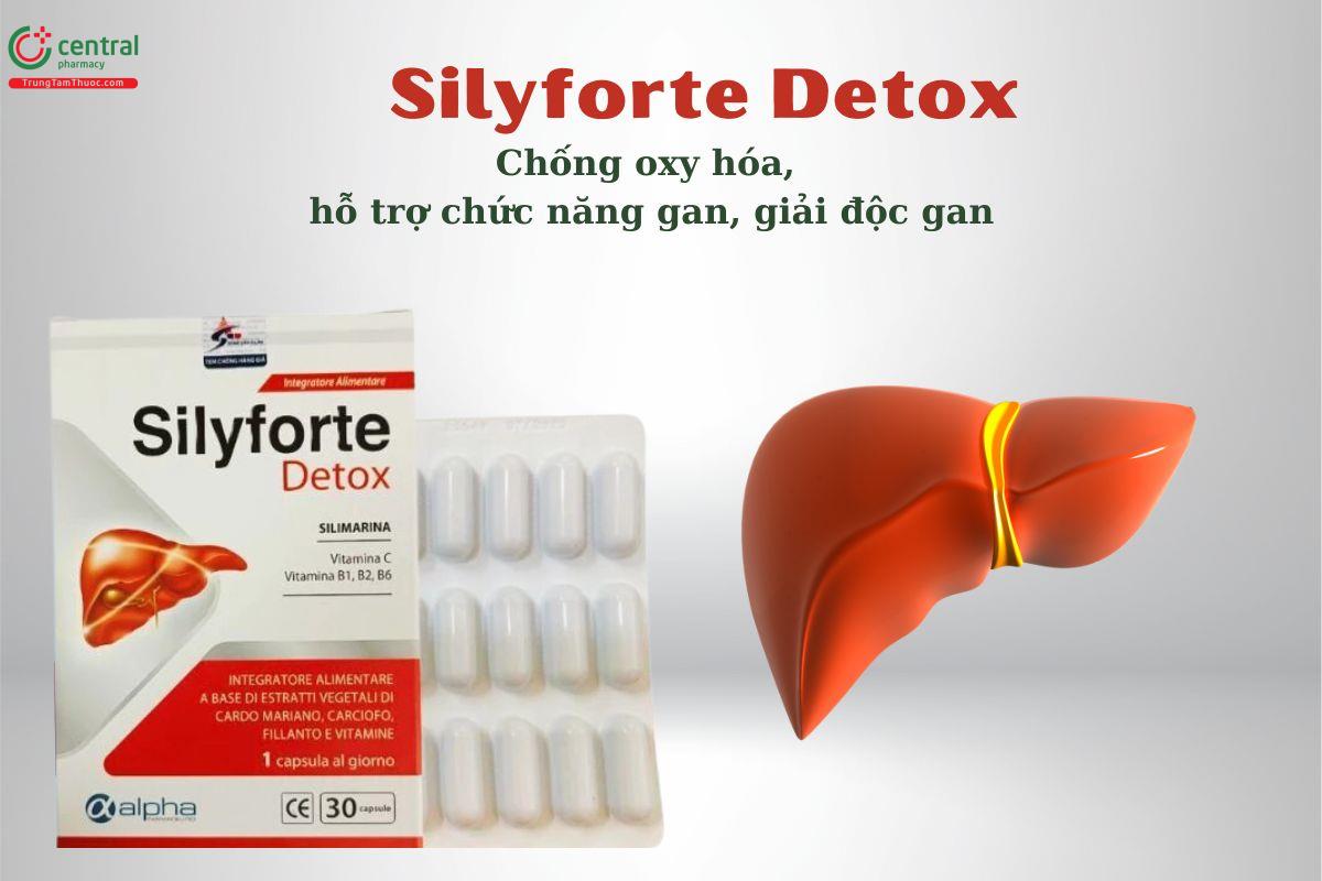 Silyforte Detox - Hỗ trợ chức năng gan, chống oxy hóa