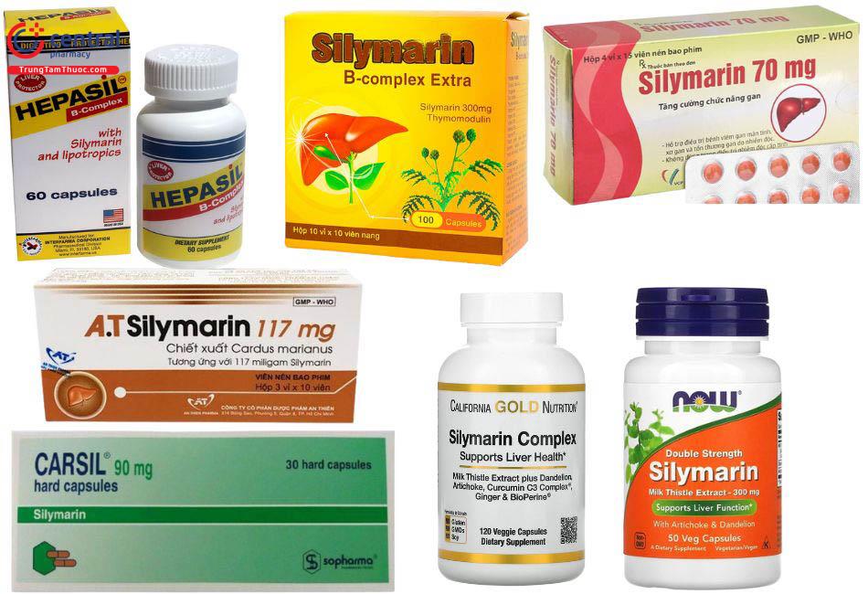 Các thuốc chứa Silymarin