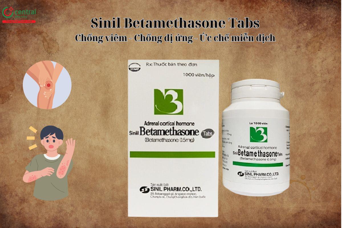 Thuốc Sinil Betamethasone Tabs 0,5mg giúp chống viêm, chống dị ứng