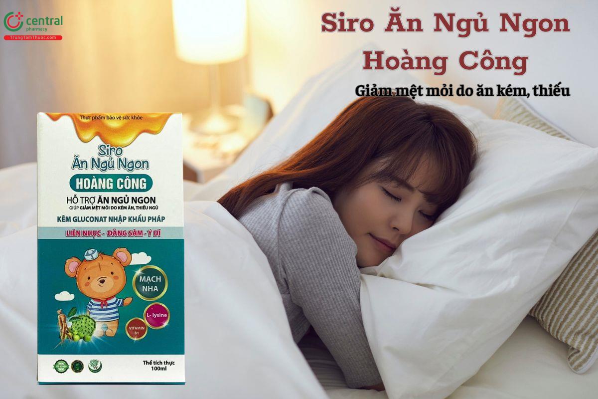 Tác dụng của Siro Ăn Ngủ Ngon Hoàng Công