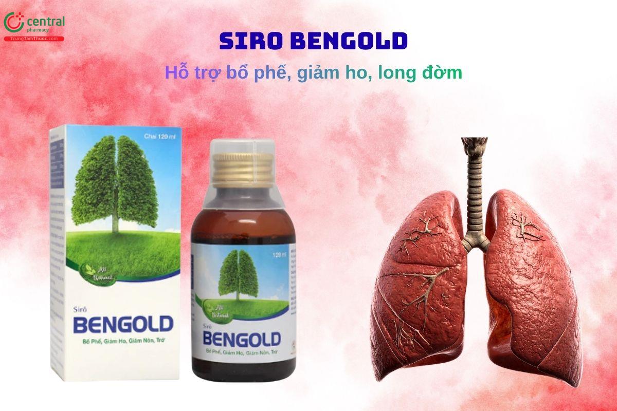 Siro BenGold hỗ trợ bổ phế, giảm ho khan, ho có đờm
