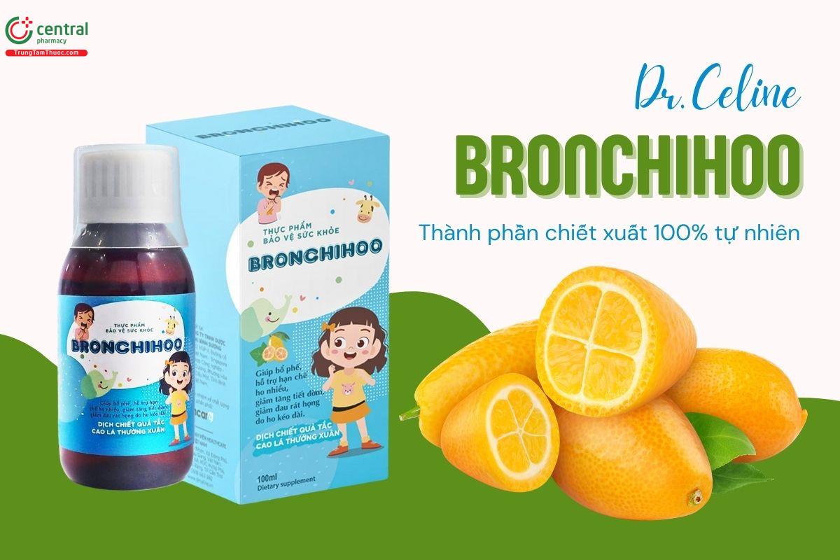 Siro Bronchihoo 100ml - Hỗ trợ giảm ho, giảm đờm, đau họng, nhuận phế