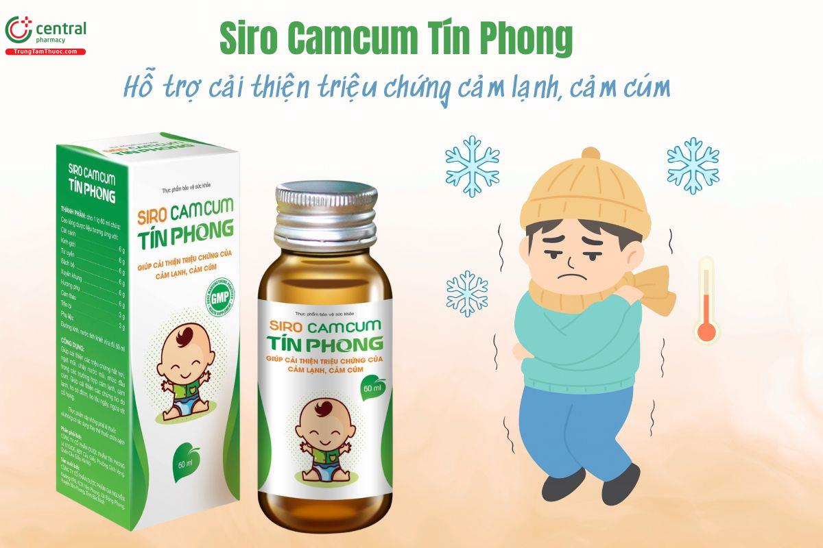 Siro Camcum Tín Phong giảm các triệu chứng của cảm lạnh, cảm cúm