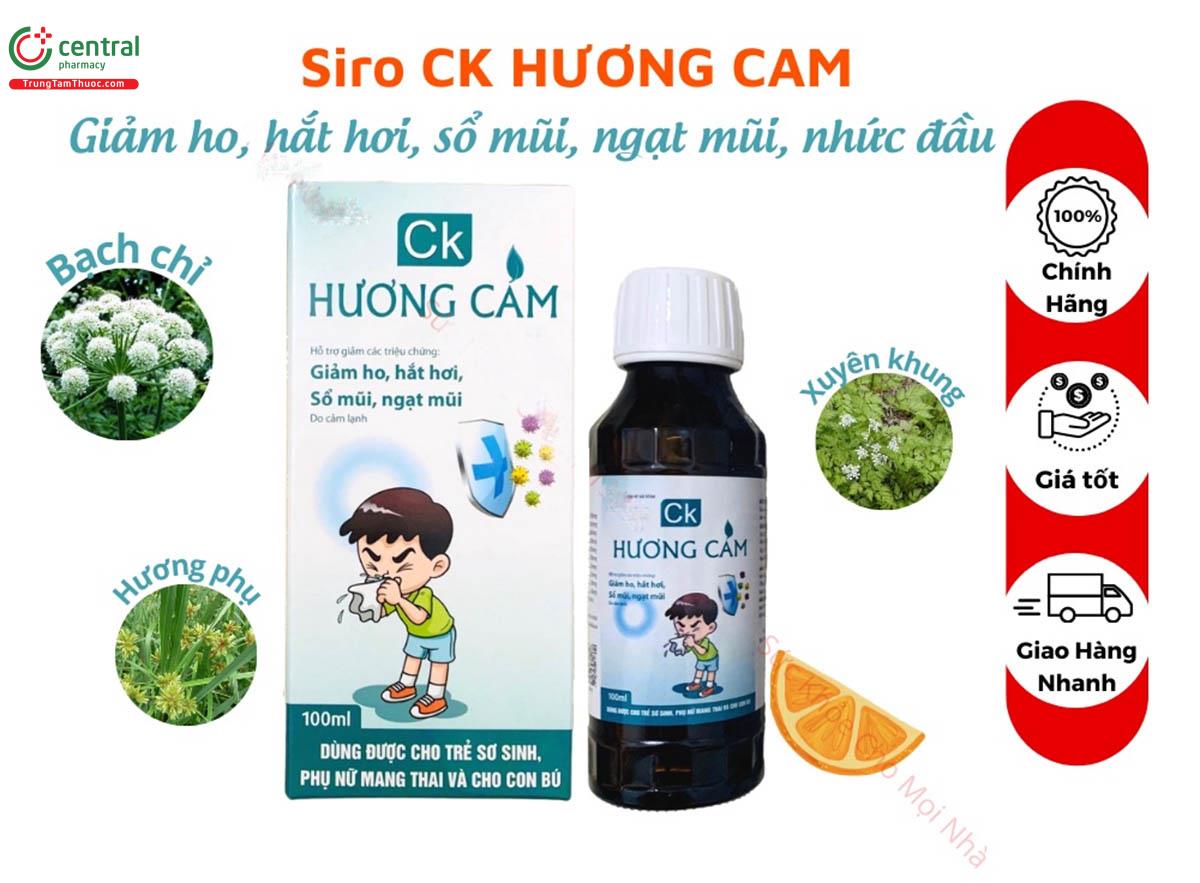 Siro CK Hương Cam 100ml giúp giảm triệu chứng cảm lạnh