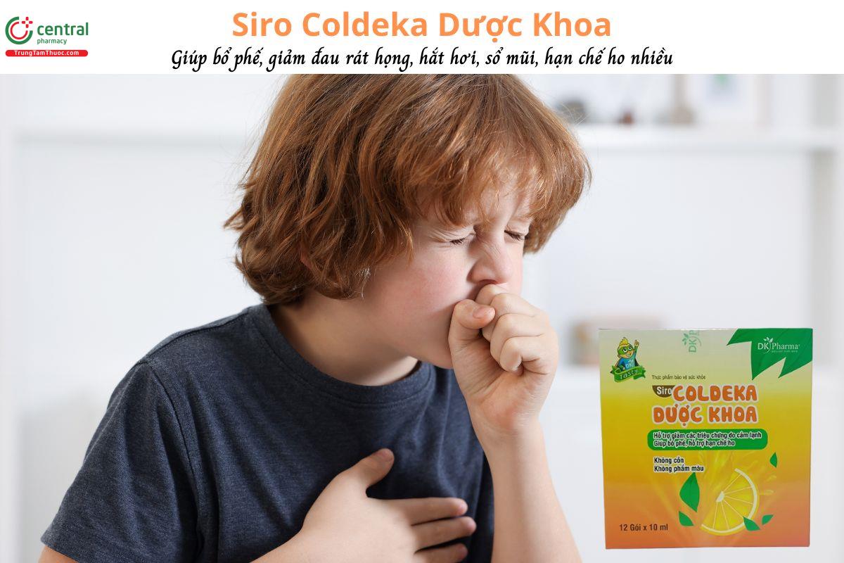 Siro Coldeka Dược Khoa - Bổ phế, giảm đờm, hạn chế ho nhiều, giảm sổi mũi