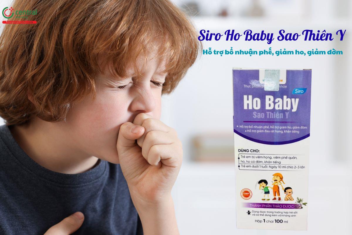 Siro Ho Baby Sao Thiên Y - Giảm ho, giảm đờm, đau rát họng