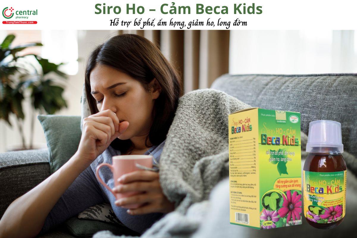 Siro Ho – Cảm Beca Kids hỗ trợ bổ phế, ấm họng, tăng cường sức đề kháng