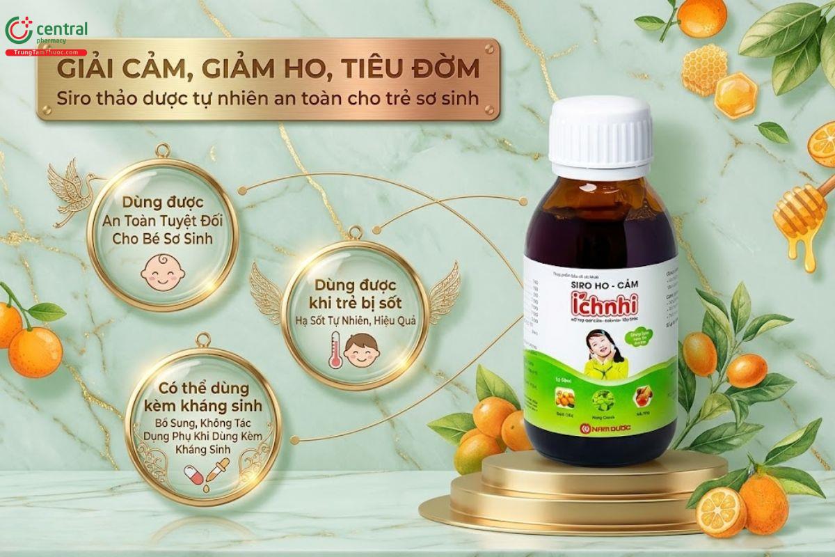 Siro Ho - Cảm Ích Nhi - Giải cảm, giảm ho, tiêu đờm