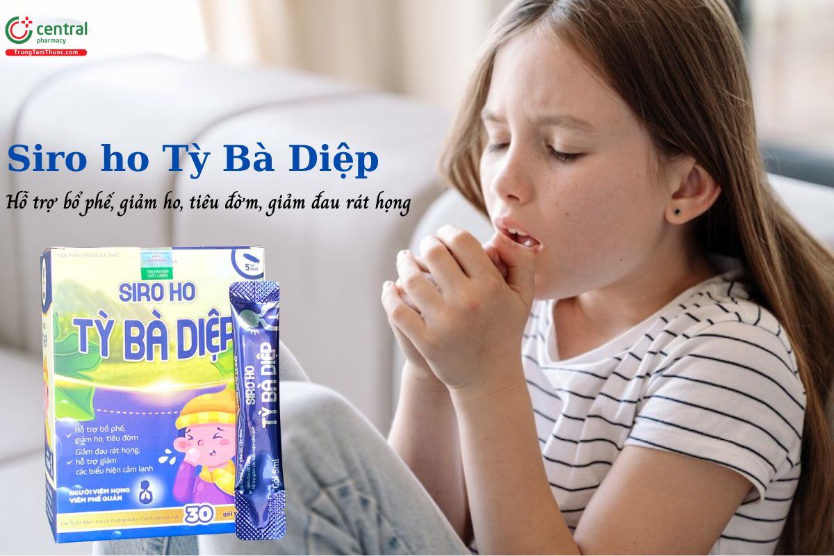 Siro ho Tỳ Bà Diệp - bổ phế, giảm ho, trừ đờm