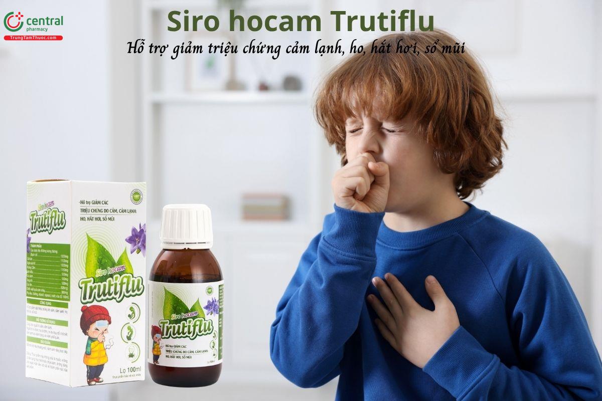 Siro hocam Trutiflu - Hỗ trợ giảm triệu chứng cảm lạnh, ho, sổ mũi