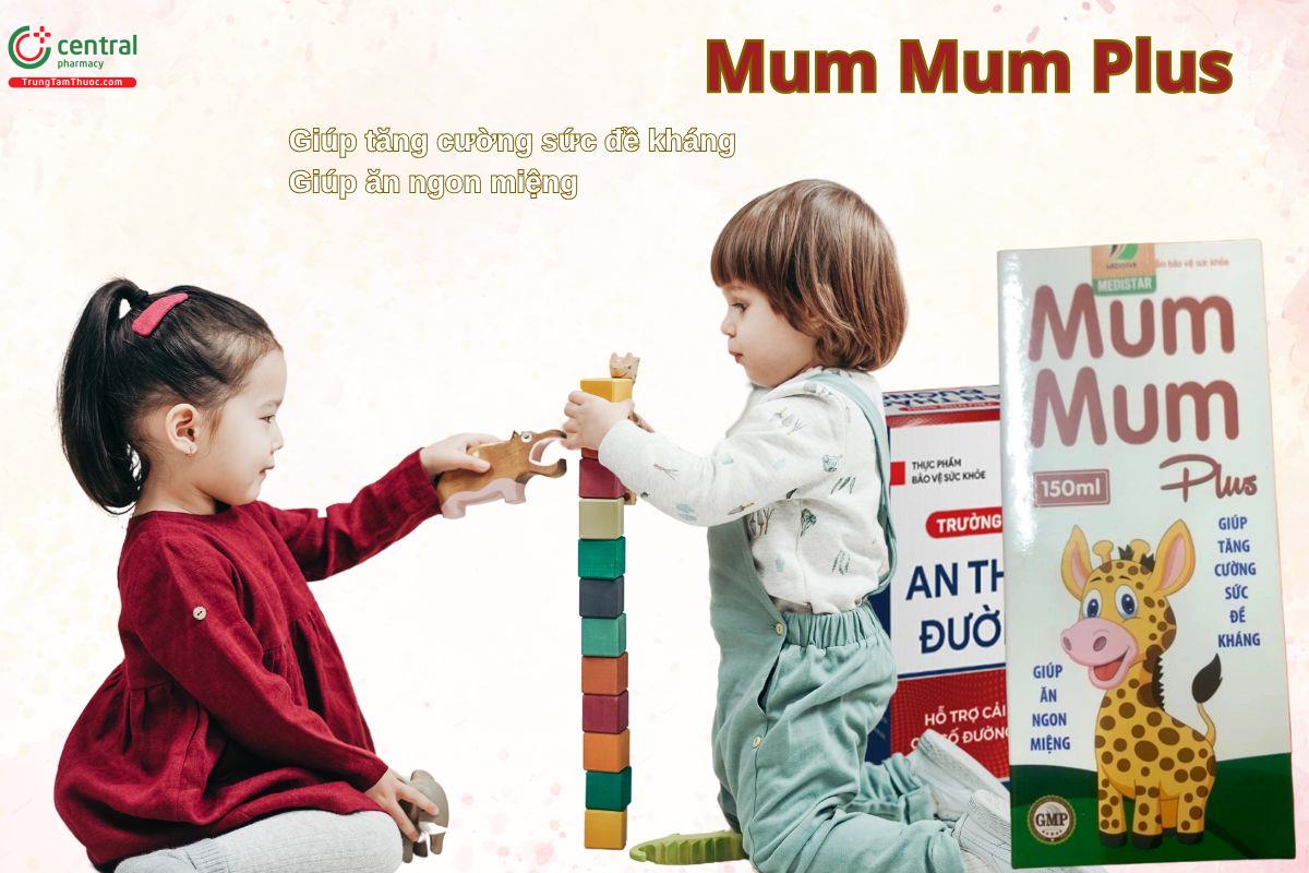 Sirô Mum Mum Plus giúp trẻ ăn uống ngon miệng 