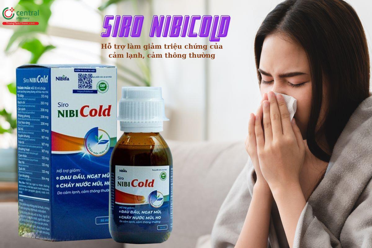 Siro Nibicold hỗ trợ làm giảm triệu chứng của cảm lạnh, cảm thông thường