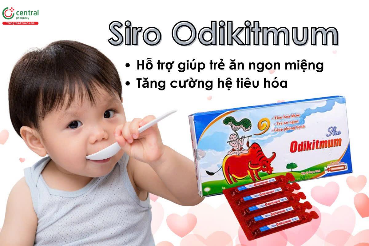 Sirô Odikitmum giúp trẻ ăn uống ngon miệng, tăng cường sức khoẻ