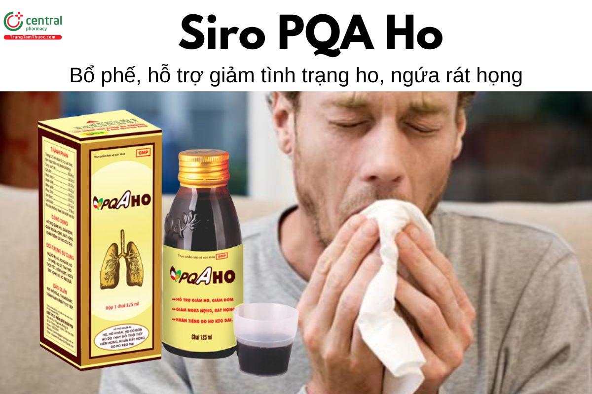 Siro PQA Ho - Bổ phế, hỗ trợ giảm tình trạng ho, ngứa rát họng