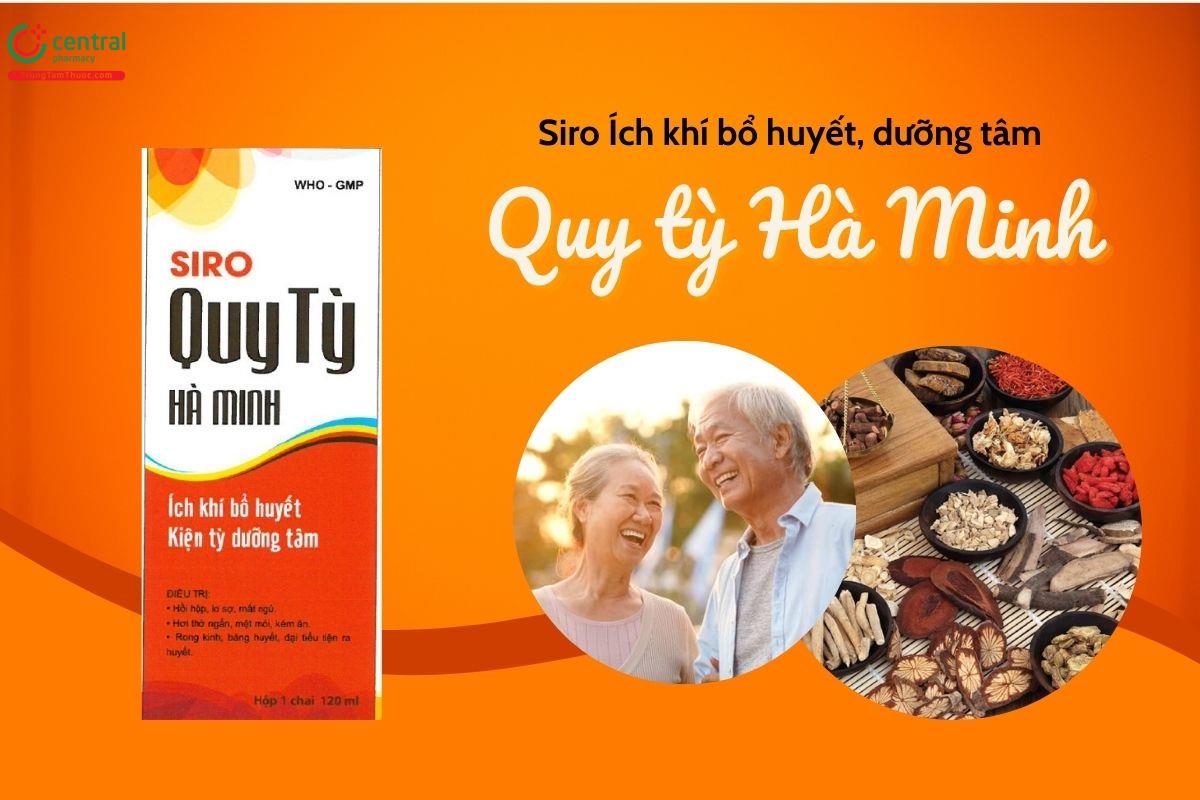 Siro Quy tỳ Hà Minh trị tỳ vị hư, khí huyết kém, suy nhược cơ thể