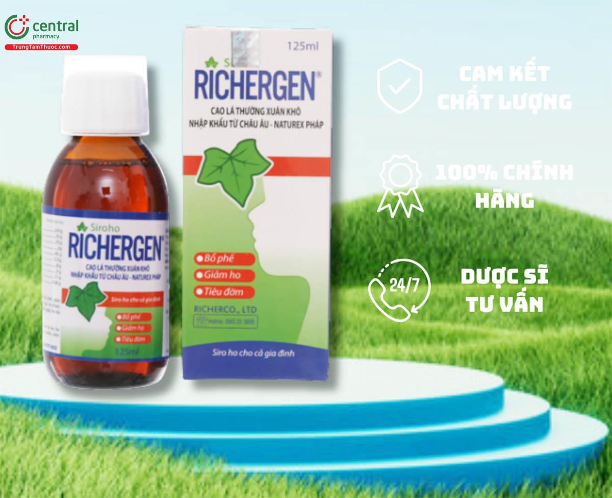 Siro Richergen 125ml giúp giảm ho hiệu quả