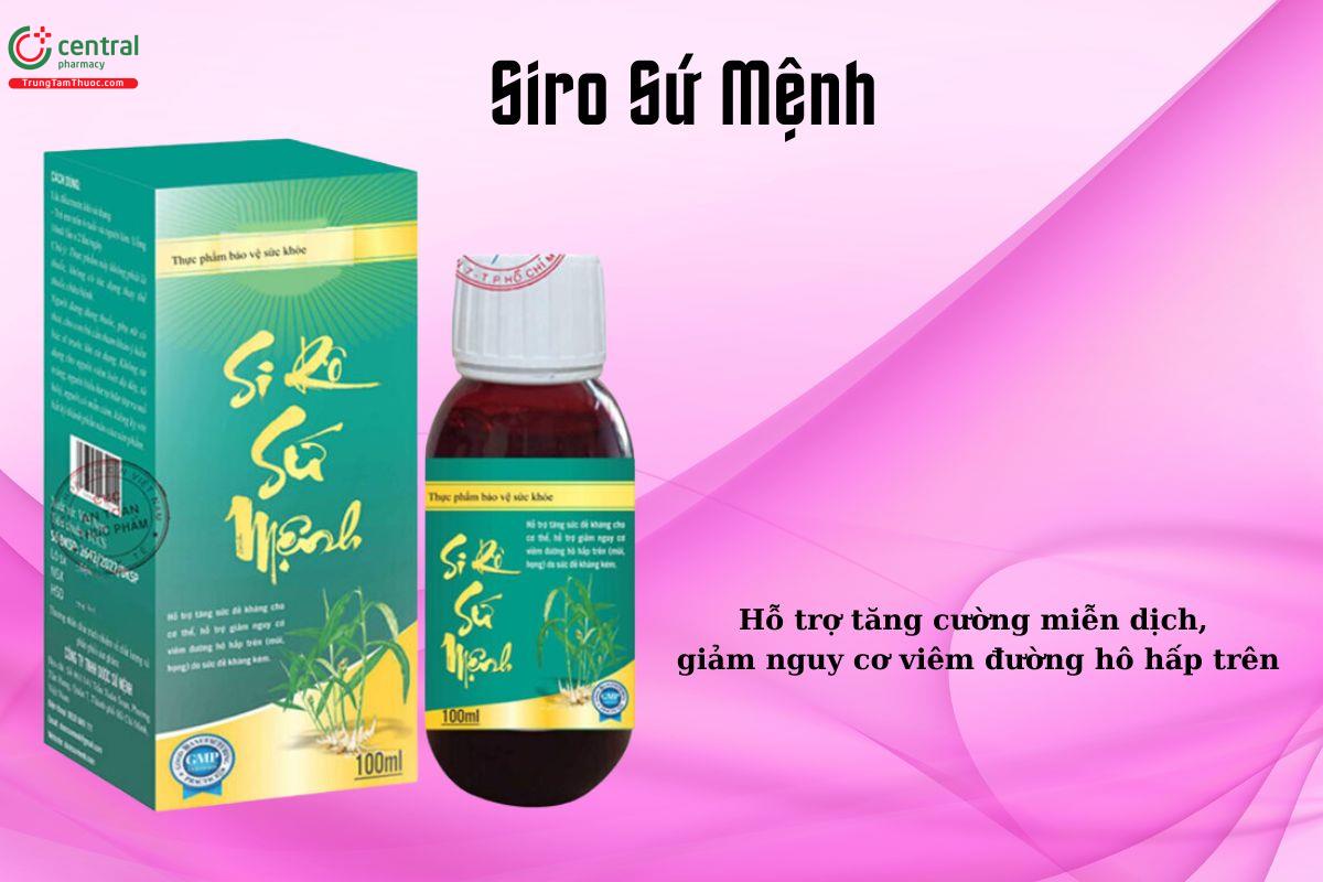 Siro Sứ Mệnh hỗ trợ tăng đề kháng, giảm nguy cơ viêm hô hấp