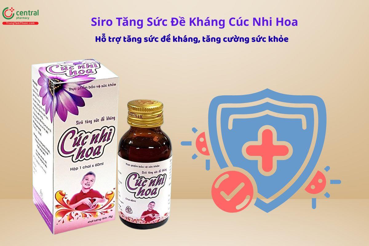 Siro Tăng Sức Đề Kháng Cúc Nhi Hoa giảm nguy cơ viêm đường hô hấp