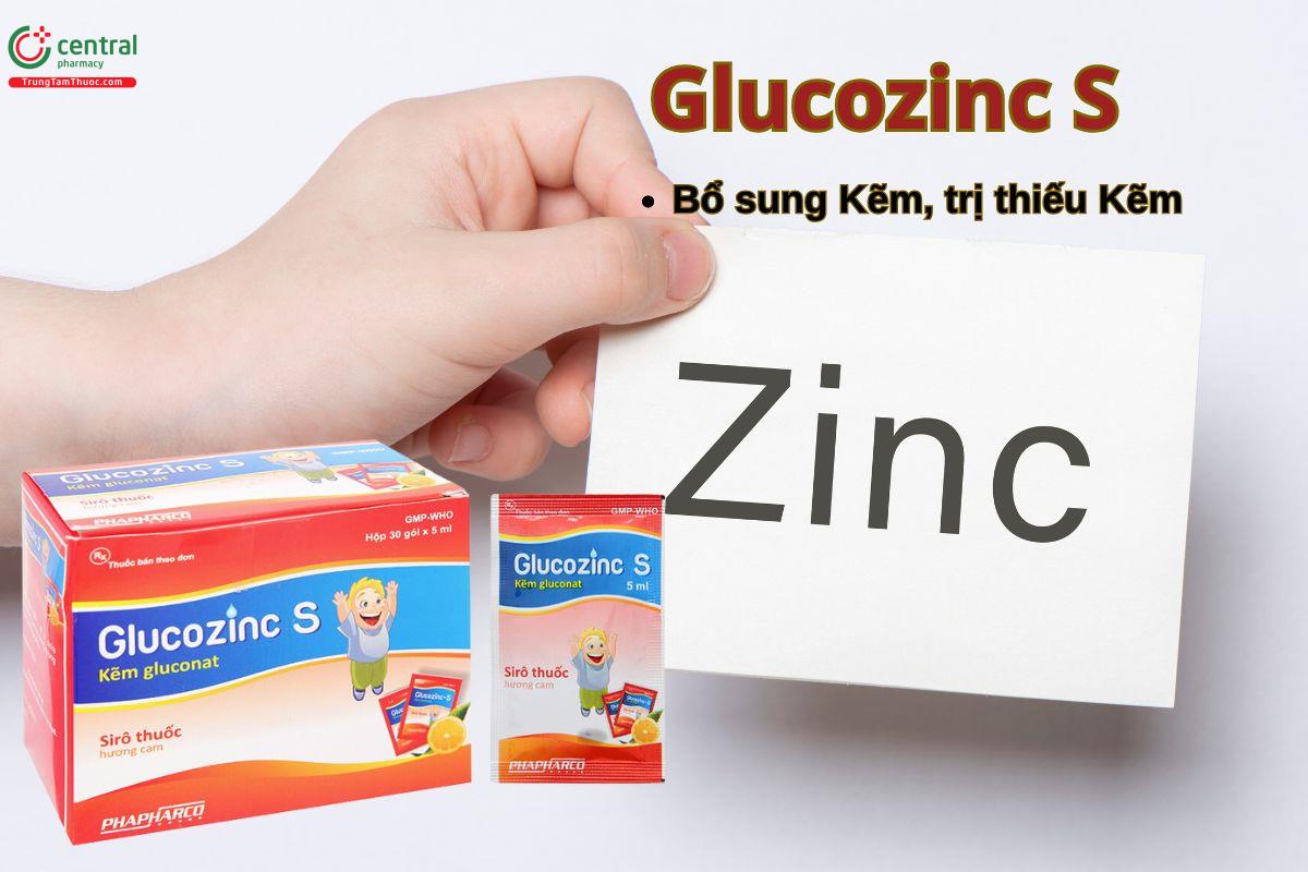 Sirô thuốc Glucozinc S điều trị thiếu Kẽm