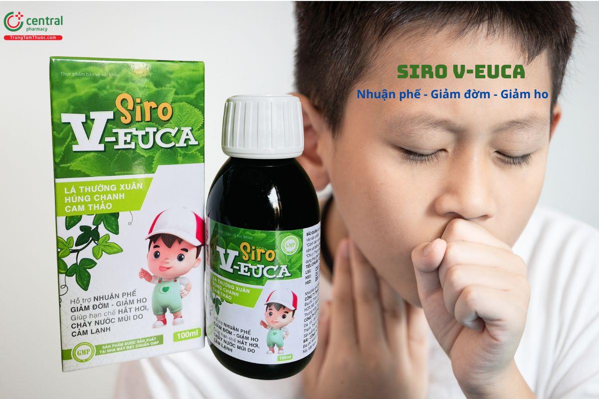 Siro V-Euca (Chai 100ml) - Hỗ trợ giảm ho, giảm đờm, nhuận phế