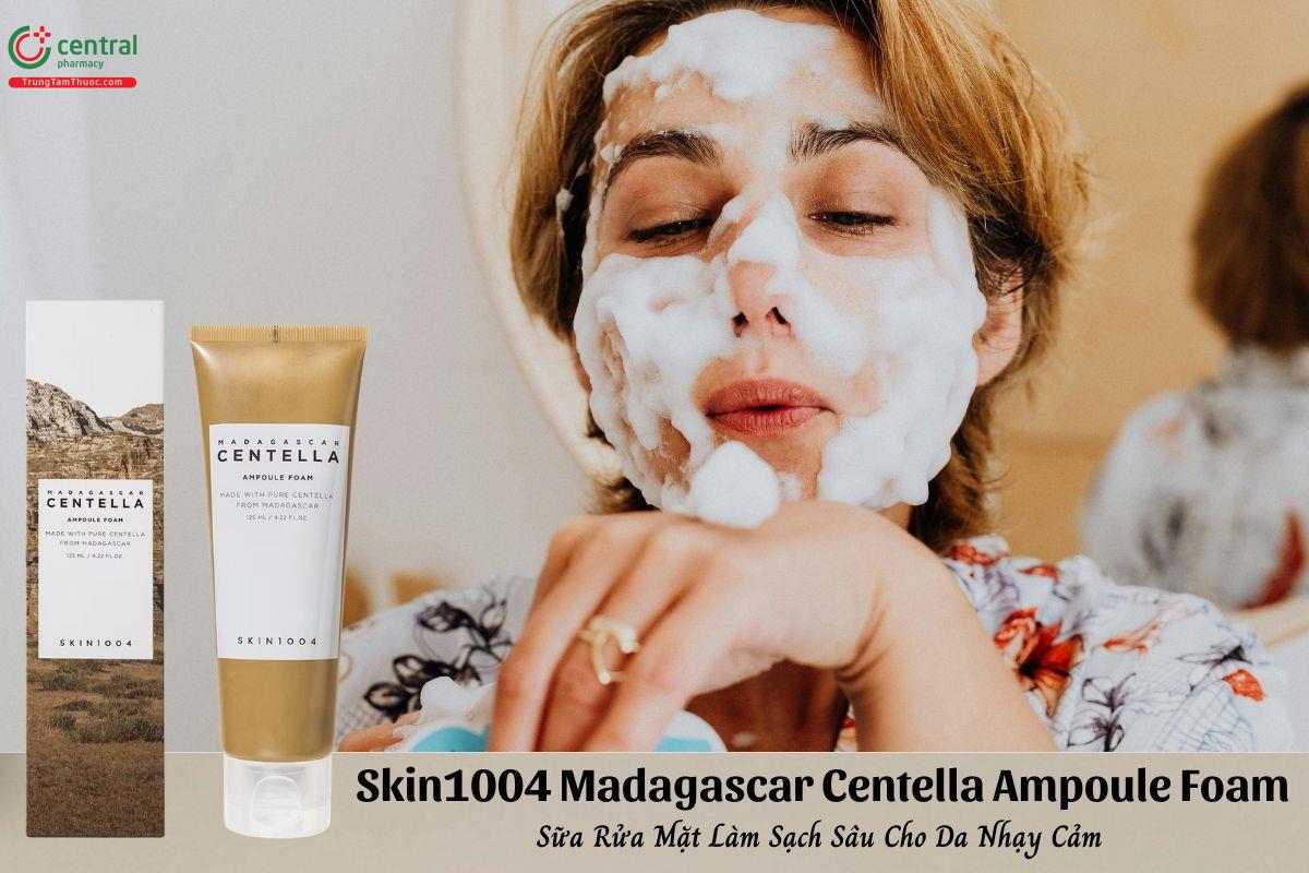 Sữa rửa mặt Skin1004 Madagascar Centella Ampoule Foam sạch da, dịu nhẹ