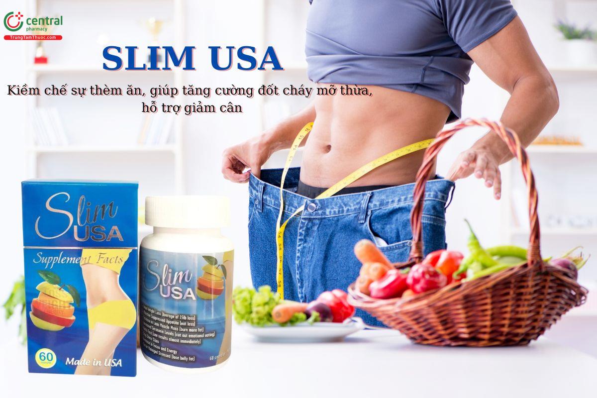 Viên uống Slim USA hỗ trợ giảm cân, đào thải mỡ thừa