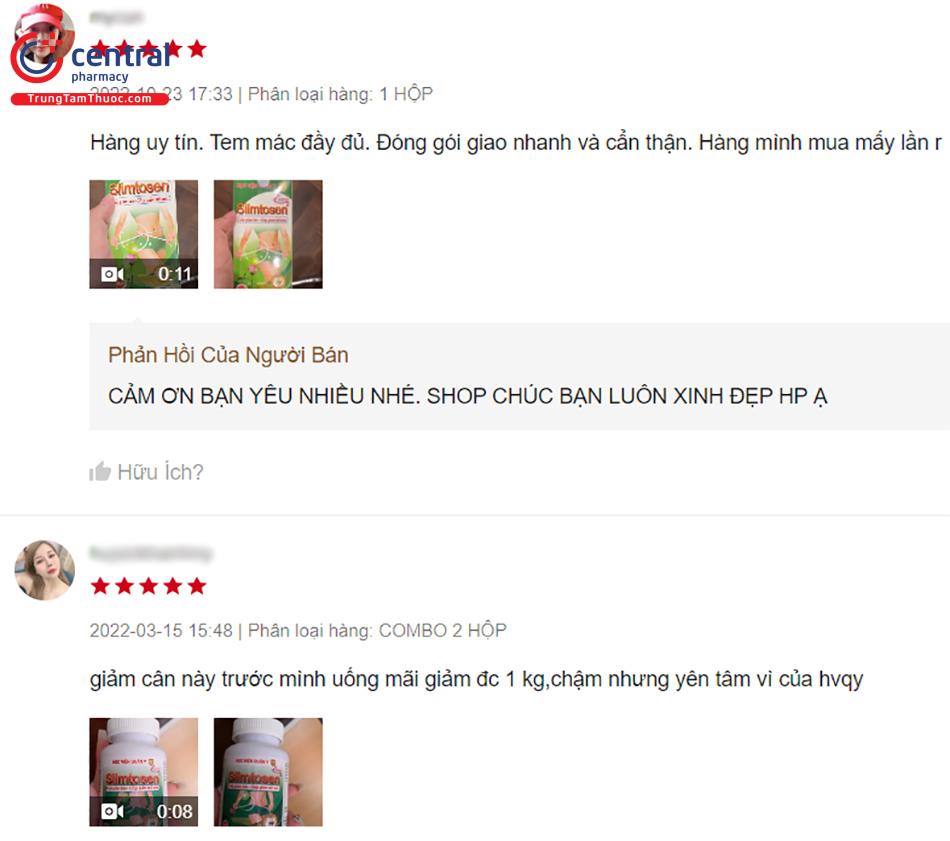 Review về sản phẩm Slimtosen Extra