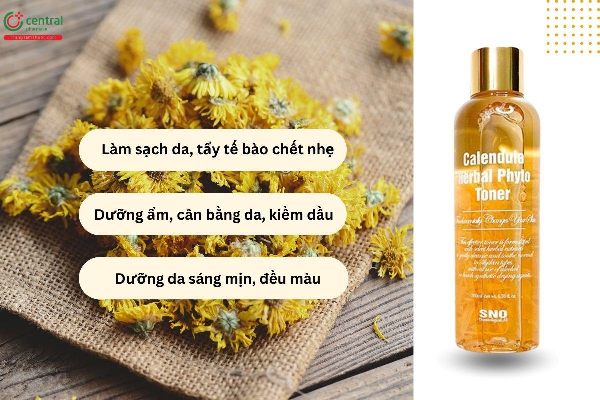 SNO Calendula Herbal Phyto Toner có tác dụng gì?