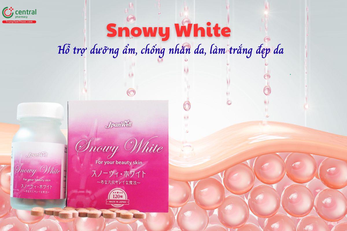 Snowy White giúp dưỡng ẩm, giảm nhăn da, giúp da trắng mịn, đều màu