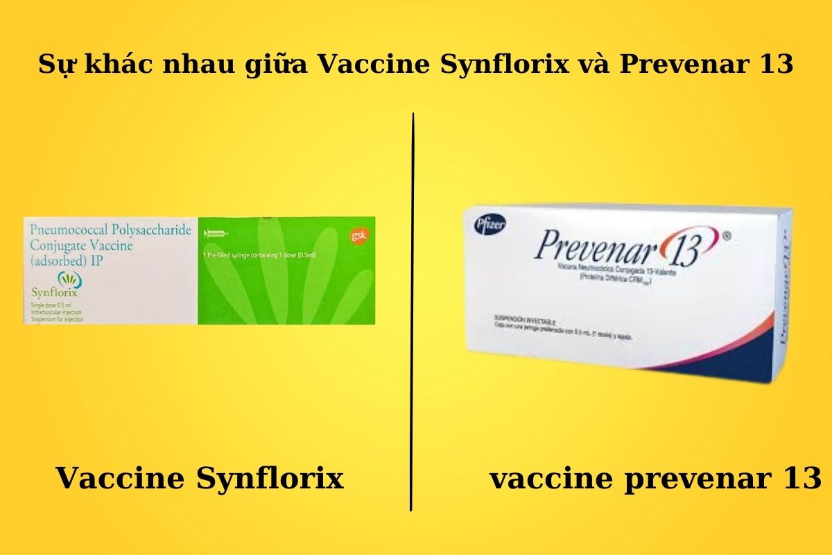 Sự khác nhau giữa Vaccine Synflorix và Prevenar 13