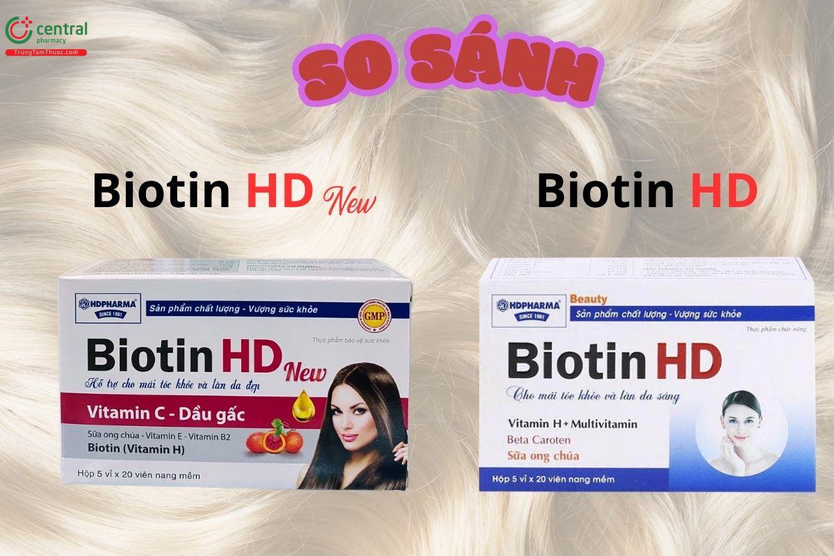 So sánh Biotin HD New và Biotin HD