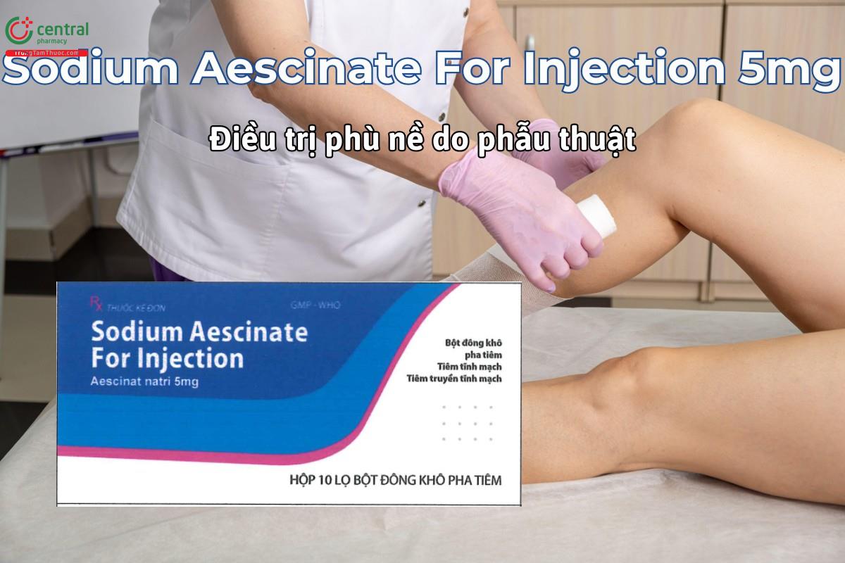 Thuốc Sodium Aescinate For Injection 5mg phòng ngừa và điều trị phù nề sau phẫu thuật