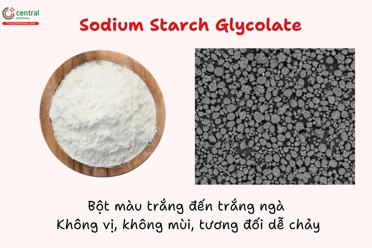 Sodium Starch Glycolate là tá dược rã dùng trong viên nén viên nang