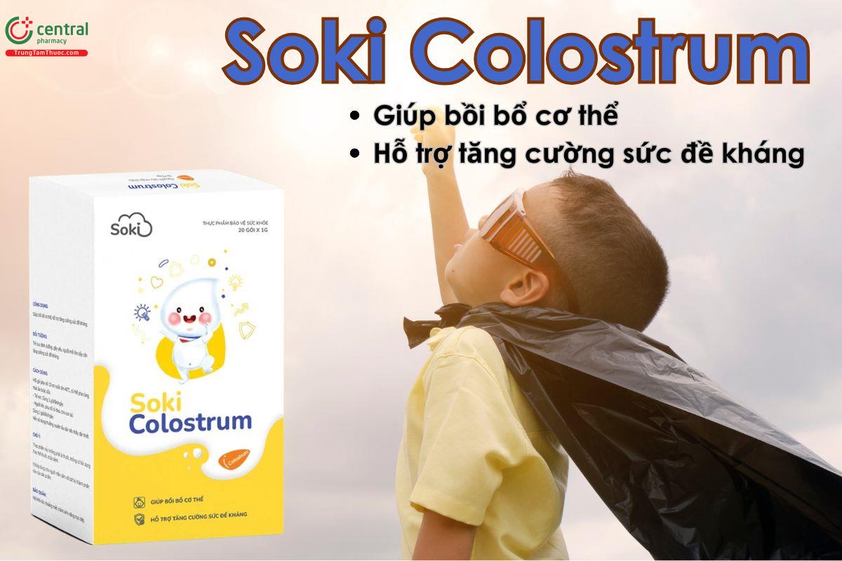 Sữa non Soki Colostrum giúp tăng cường sức đề kháng