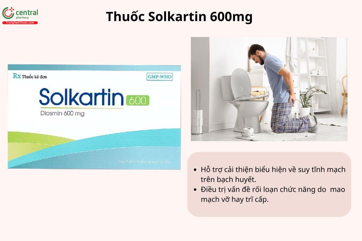 Chỉ định của thuốc Solkartin 600mg