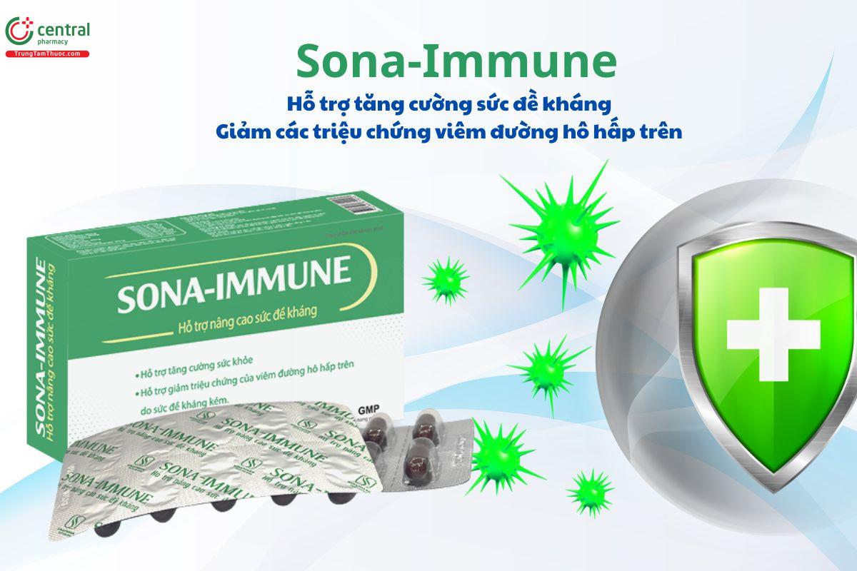 Sona - Immune - Tăng sức đề kháng, giảm triệu chứng viêm đường hô hấp