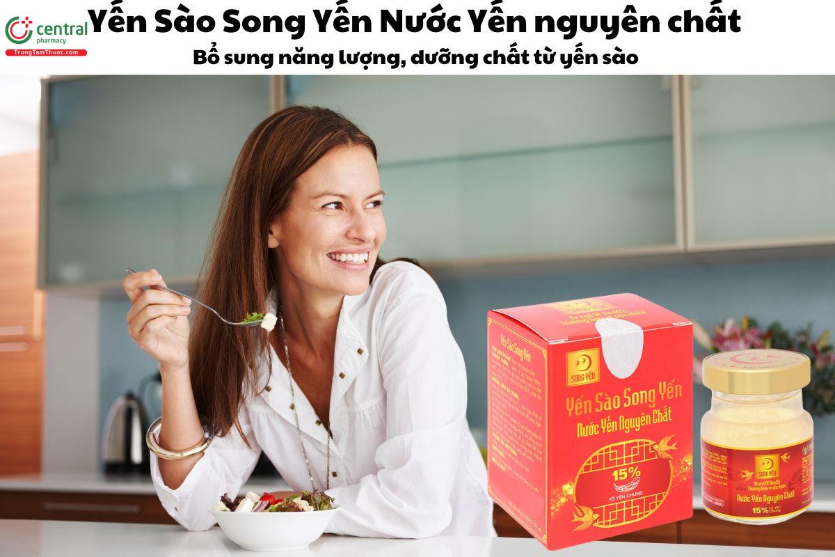 Nước Yến Sào Song Yến Nước Yến Nguyên Chất (1 hũ) - Giúp bồi bổ cơ thể