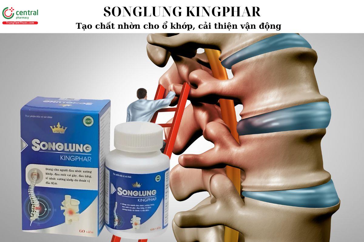 Songlung Kingphar - Tạo chất nhờn ổ khớp, cải thiện vận động