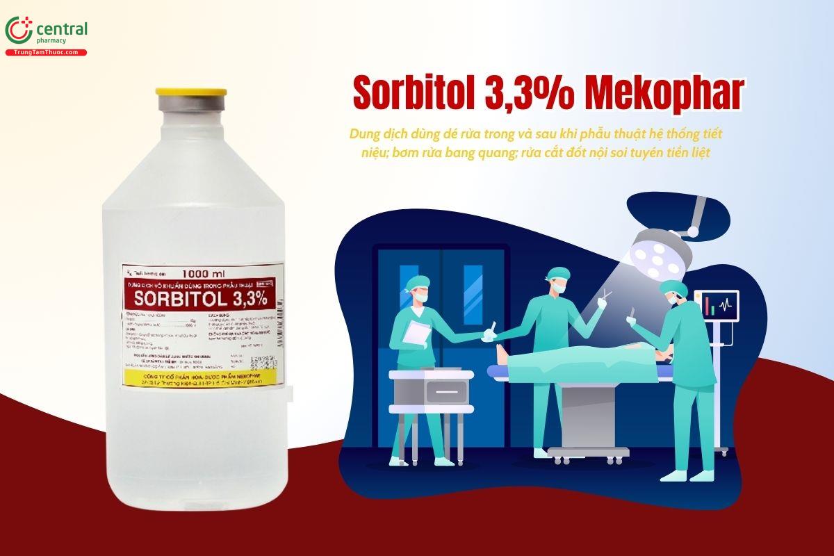Thuốc Sorbitol 3,3% Mekophar dùng rửa trong và sau khi phẫu thuật