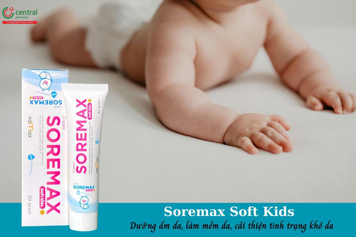 Soremax Soft Kids - dưỡng ẩm, làm mềm da, cải thiện tình trạng da nứt nẻ, khô ráp
