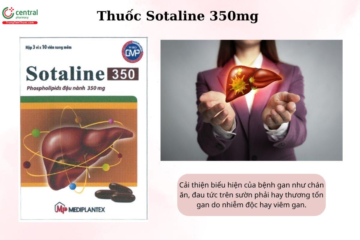 Chỉ định của thuốc Sotaline 350mg
